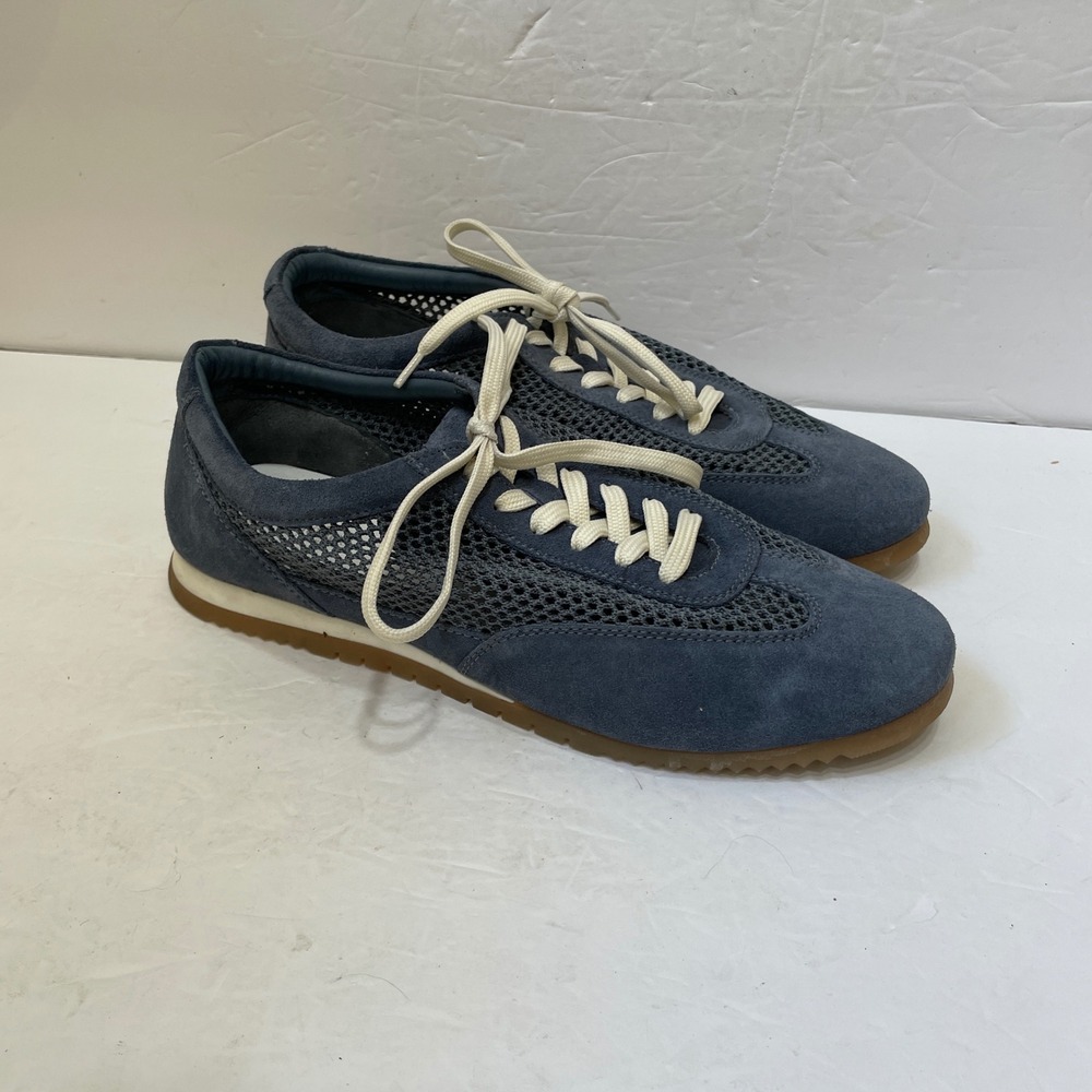 SEYCHELLES NAPLES NAVY BLUE SUEDE MESH SNEAKERS
